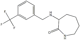 3-({[3-(trifluoromethyl)phenyl]methyl}amino)azepan-2-one Structure