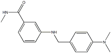 3-({[4-(dimethylamino)phenyl]methyl}amino)-N-methylbenzamide Structure