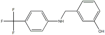 3-({[4-(trifluoromethyl)phenyl]amino}methyl)phenol Structure