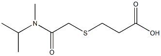 3-({[methyl(propan-2-yl)carbamoyl]methyl}sulfanyl)propanoic acid 구조식 이미지