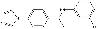 3-({1-[4-(1H-imidazol-1-yl)phenyl]ethyl}amino)phenol 구조식 이미지