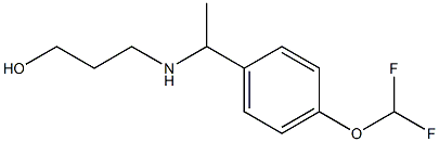 3-({1-[4-(difluoromethoxy)phenyl]ethyl}amino)propan-1-ol 구조식 이미지