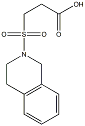 3-(1,2,3,4-tetrahydroisoquinoline-2-sulfonyl)propanoic acid Structure