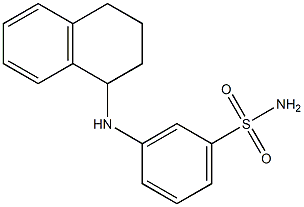 3-(1,2,3,4-tetrahydronaphthalen-1-ylamino)benzene-1-sulfonamide Structure