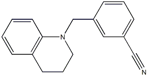 3-(1,2,3,4-tetrahydroquinolin-1-ylmethyl)benzonitrile Structure