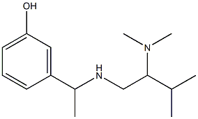 3-(1-{[2-(dimethylamino)-3-methylbutyl]amino}ethyl)phenol 구조식 이미지
