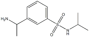 3-(1-aminoethyl)-N-(propan-2-yl)benzene-1-sulfonamide 구조식 이미지