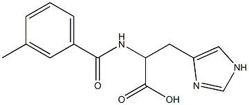 3-(1H-imidazol-4-yl)-2-[(3-methylbenzoyl)amino]propanoic acid Structure