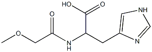 3-(1H-imidazol-4-yl)-2-[(methoxyacetyl)amino]propanoic acid 구조식 이미지