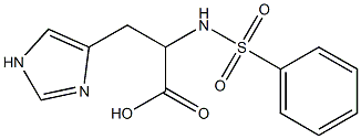3-(1H-imidazol-4-yl)-2-[(phenylsulfonyl)amino]propanoic acid Structure