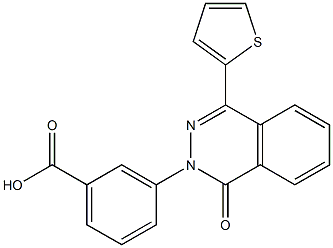 3-(1-oxo-4-thien-2-ylphthalazin-2(1H)-yl)benzoic acid 구조식 이미지