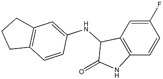 3-(2,3-dihydro-1H-inden-5-ylamino)-5-fluoro-2,3-dihydro-1H-indol-2-one Structure