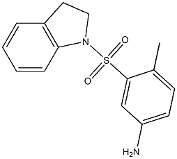 3-(2,3-dihydro-1H-indole-1-sulfonyl)-4-methylaniline Structure