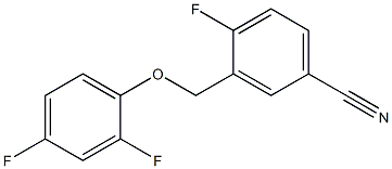 3-(2,4-difluorophenoxymethyl)-4-fluorobenzonitrile 구조식 이미지