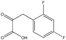 3-(2,4-difluorophenyl)-2-oxopropanoic acid 구조식 이미지