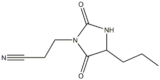 3-(2,5-dioxo-4-propylimidazolidin-1-yl)propanenitrile Structure