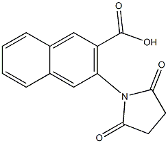 3-(2,5-dioxopyrrolidin-1-yl)-2-naphthoic acid 구조식 이미지