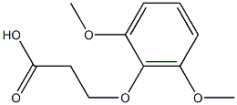 3-(2,6-dimethoxyphenoxy)propanoic acid 구조식 이미지