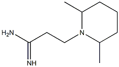 3-(2,6-dimethylpiperidin-1-yl)propanimidamide 구조식 이미지