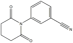 3-(2,6-dioxopiperidin-1-yl)benzonitrile 구조식 이미지