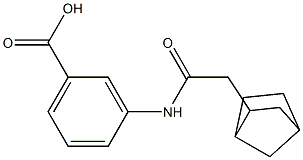 3-(2-{bicyclo[2.2.1]heptan-2-yl}acetamido)benzoic acid Structure