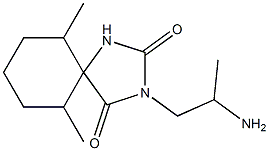 3-(2-aminopropyl)-6,10-dimethyl-1,3-diazaspiro[4.5]decane-2,4-dione 구조식 이미지