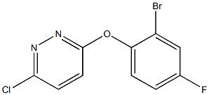 3-(2-bromo-4-fluorophenoxy)-6-chloropyridazine Structure