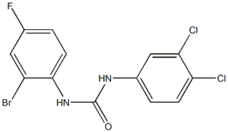 3-(2-bromo-4-fluorophenyl)-1-(3,4-dichlorophenyl)urea 구조식 이미지