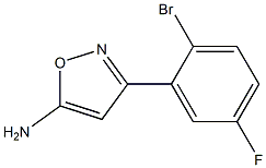 3-(2-bromo-5-fluorophenyl)-1,2-oxazol-5-amine 구조식 이미지