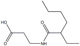 3-(2-ethylhexanamido)propanoic acid Structure