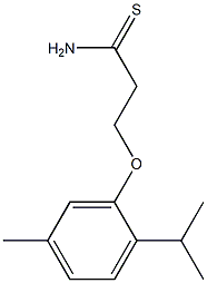 3-(2-isopropyl-5-methylphenoxy)propanethioamide 구조식 이미지