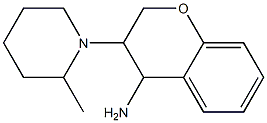 3-(2-methylpiperidin-1-yl)-3,4-dihydro-2H-1-benzopyran-4-amine Structure