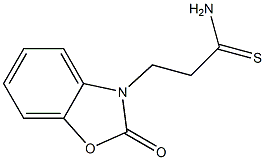 3-(2-oxo-1,3-benzoxazol-3(2H)-yl)propanethioamide 구조식 이미지