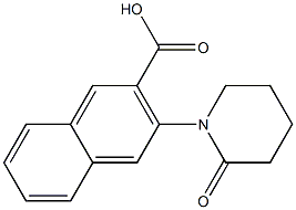 3-(2-oxopiperidin-1-yl)naphthalene-2-carboxylic acid 구조식 이미지