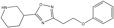 3-(2-phenoxyethyl)-5-(piperidin-3-yl)-1,2,4-oxadiazole Structure