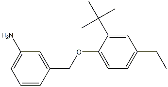 3-(2-tert-butyl-4-ethylphenoxymethyl)aniline 구조식 이미지