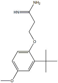 3-(2-tert-butyl-4-methoxyphenoxy)propanimidamide Structure