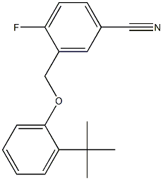 3-(2-tert-butylphenoxymethyl)-4-fluorobenzonitrile Structure