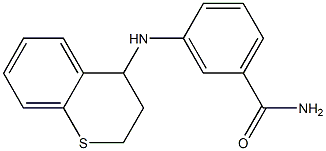 3-(3,4-dihydro-2H-1-benzothiopyran-4-ylamino)benzamide 구조식 이미지