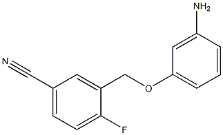 3-(3-aminophenoxymethyl)-4-fluorobenzonitrile Structure