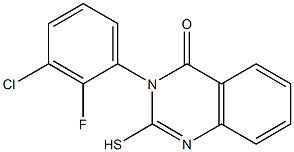 3-(3-chloro-2-fluorophenyl)-2-sulfanyl-3,4-dihydroquinazolin-4-one 구조식 이미지