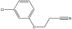 3-(3-chlorophenoxy)propanenitrile Structure