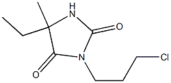 3-(3-chloropropyl)-5-ethyl-5-methylimidazolidine-2,4-dione Structure
