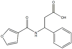 3-(3-furoylamino)-3-phenylpropanoic acid 구조식 이미지