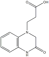 3-(3-oxo-1,2,3,4-tetrahydroquinoxalin-1-yl)propanoic acid Structure