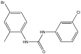 3-(4-bromo-2-methylphenyl)-1-(3-chlorophenyl)urea Structure
