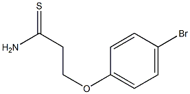 3-(4-bromophenoxy)propanethioamide Structure