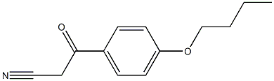 3-(4-butoxyphenyl)-3-oxopropanenitrile Structure