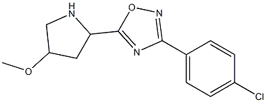3-(4-chlorophenyl)-5-(4-methoxypyrrolidin-2-yl)-1,2,4-oxadiazole Structure
