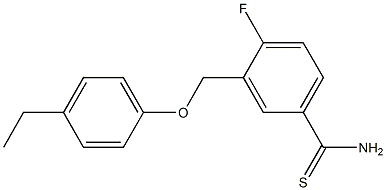 3-(4-ethylphenoxymethyl)-4-fluorobenzene-1-carbothioamide Structure